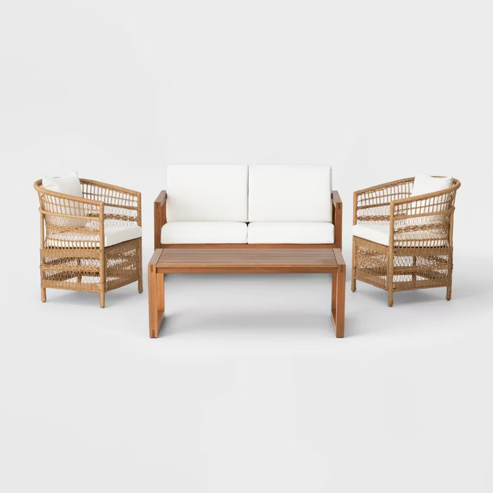 Coastal Casual 4pc Patio Conversation Set | Target