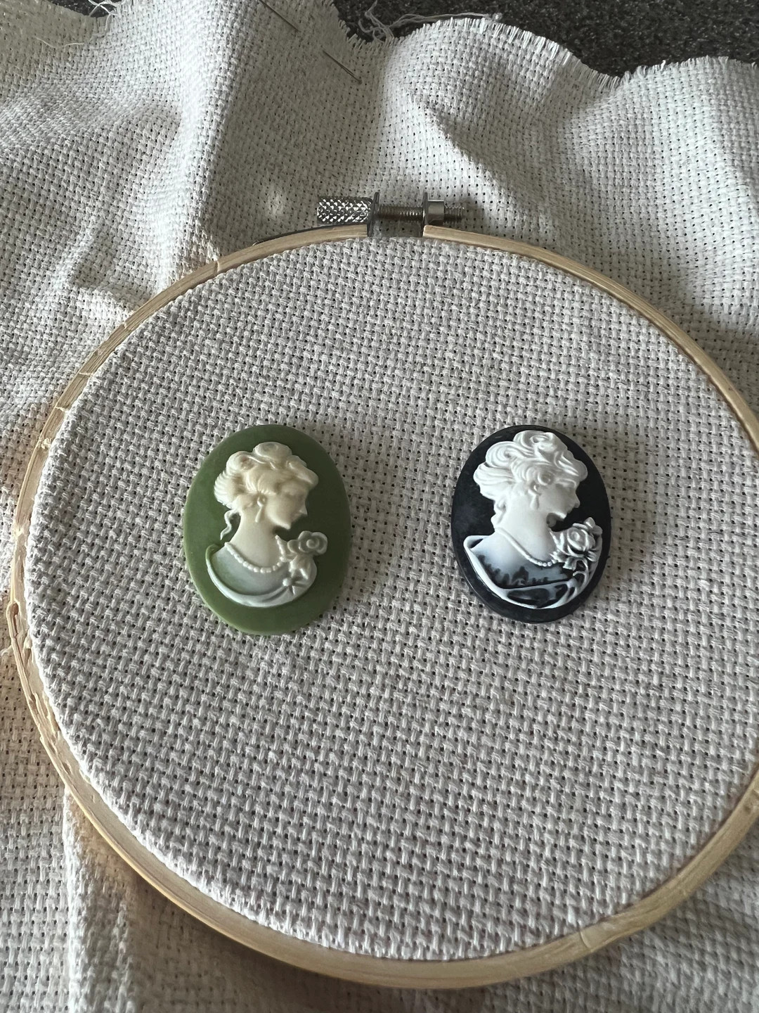 Large Cameo Needle Minder / Cover Minder / Thread Parking - Etsy | Etsy (US)