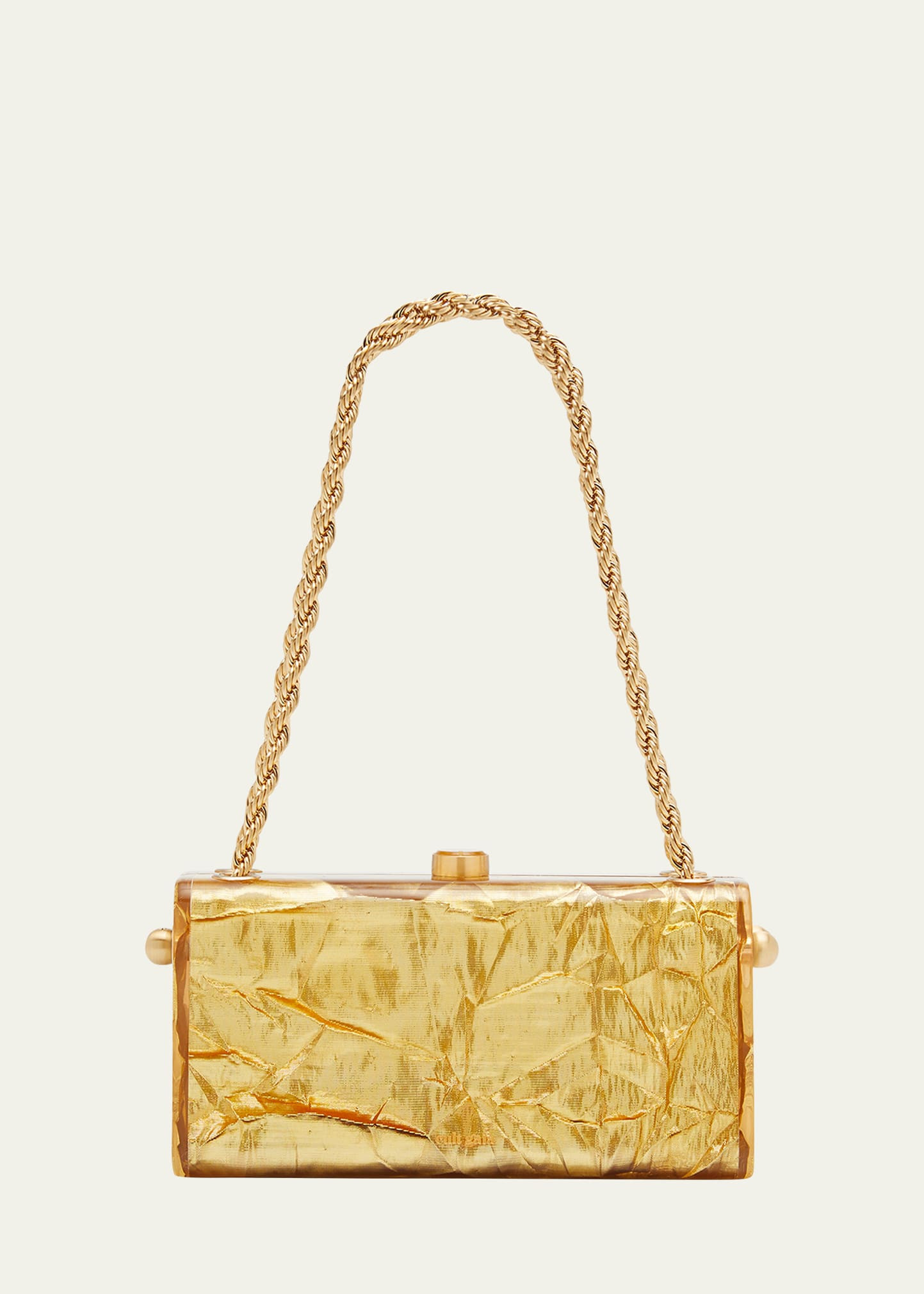 Cult Gaia Hajar Crinkled Acrylic Chain Shoulder Bag | Bergdorf Goodman