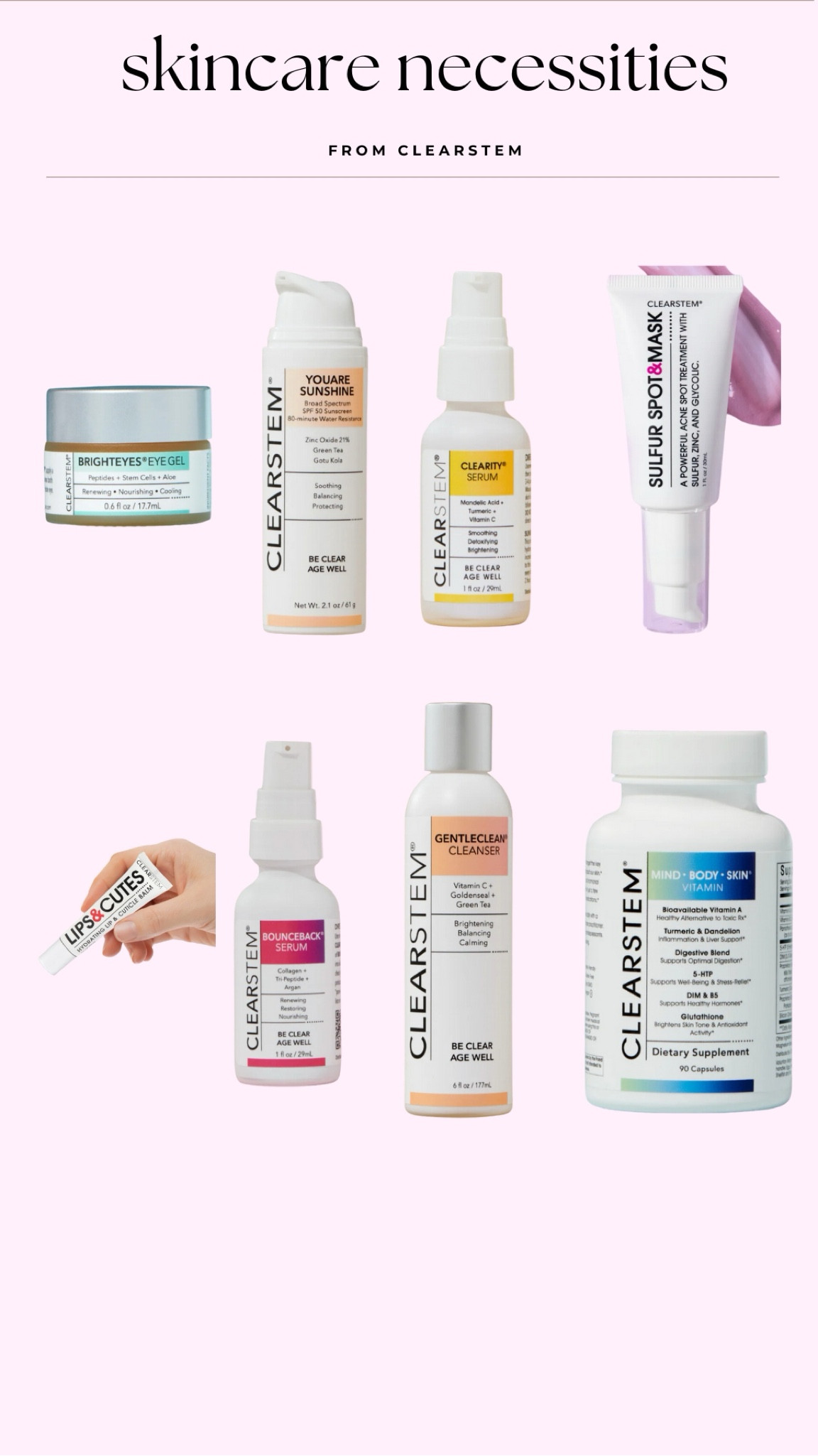 Skincare necessities from Clearstem!

#LTKTravel #LTKFindsUnder100 #LTKBeauty