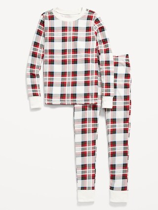 Gender-Neutral Matching Print Snug-Fit Pajama Set for Kids | Old Navy (US)