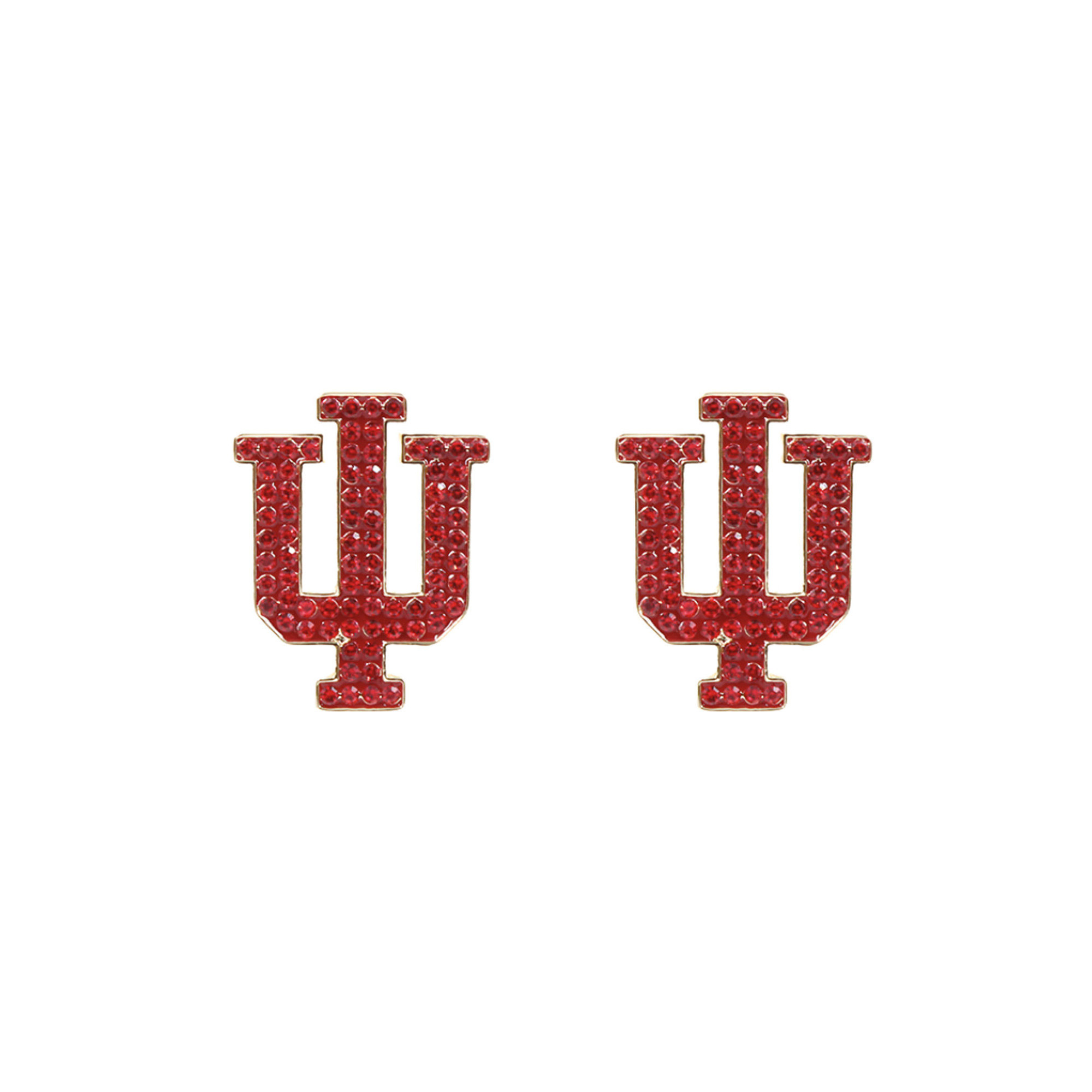 Brianna Cannon Indiana Hoosiers Pavé Logo Stud Earrings | Fanatics