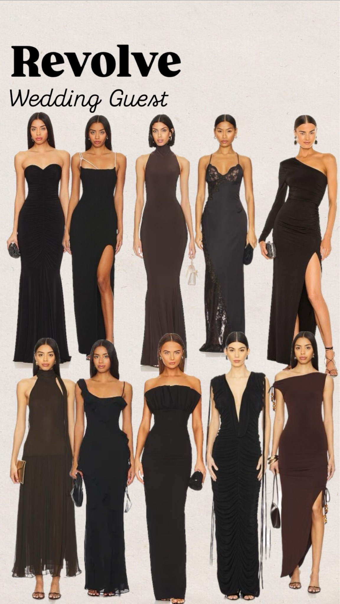 Revolve
Wedding guest dress
Black tie gown
One shoulder gown
Halter gown
Black down
Chocolate brown gown
Black tie wedding
Evening
Spring wedding
Winter wedding 

#LTKFindsUnder100 #LTKWedding #LTKParties