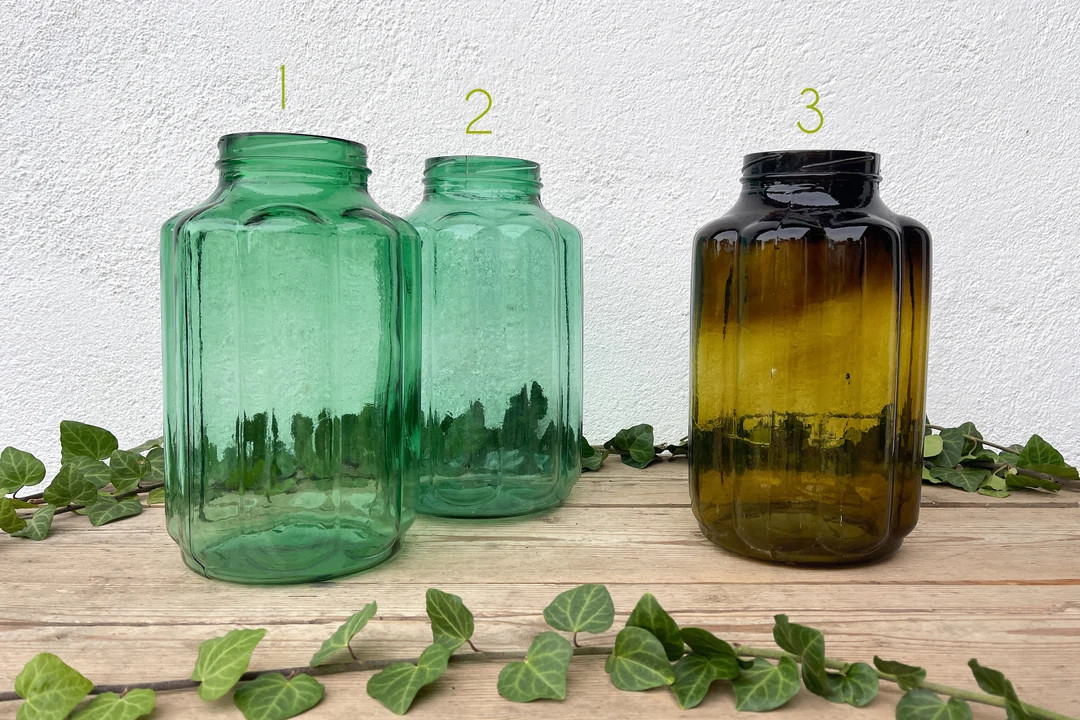 Vintage XL Canning Jar, Big Vintage Glass Jar, Pickles Glass - Etsy | Etsy (US)