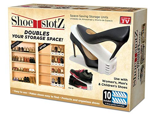 Shoe Slotz Space-Saving Storage Units in Ivory | As Seen on TV | No Assembly Required | Limited E... | Amazon (US)