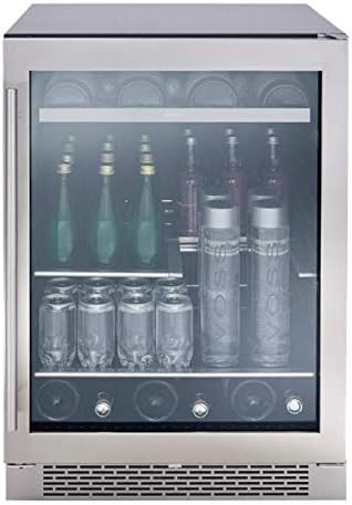 Zephyr PRB24C01BG Presrv Series 24 Inch Stainless Steel Freestanding or Built In Beverage Center ... | Amazon (US)