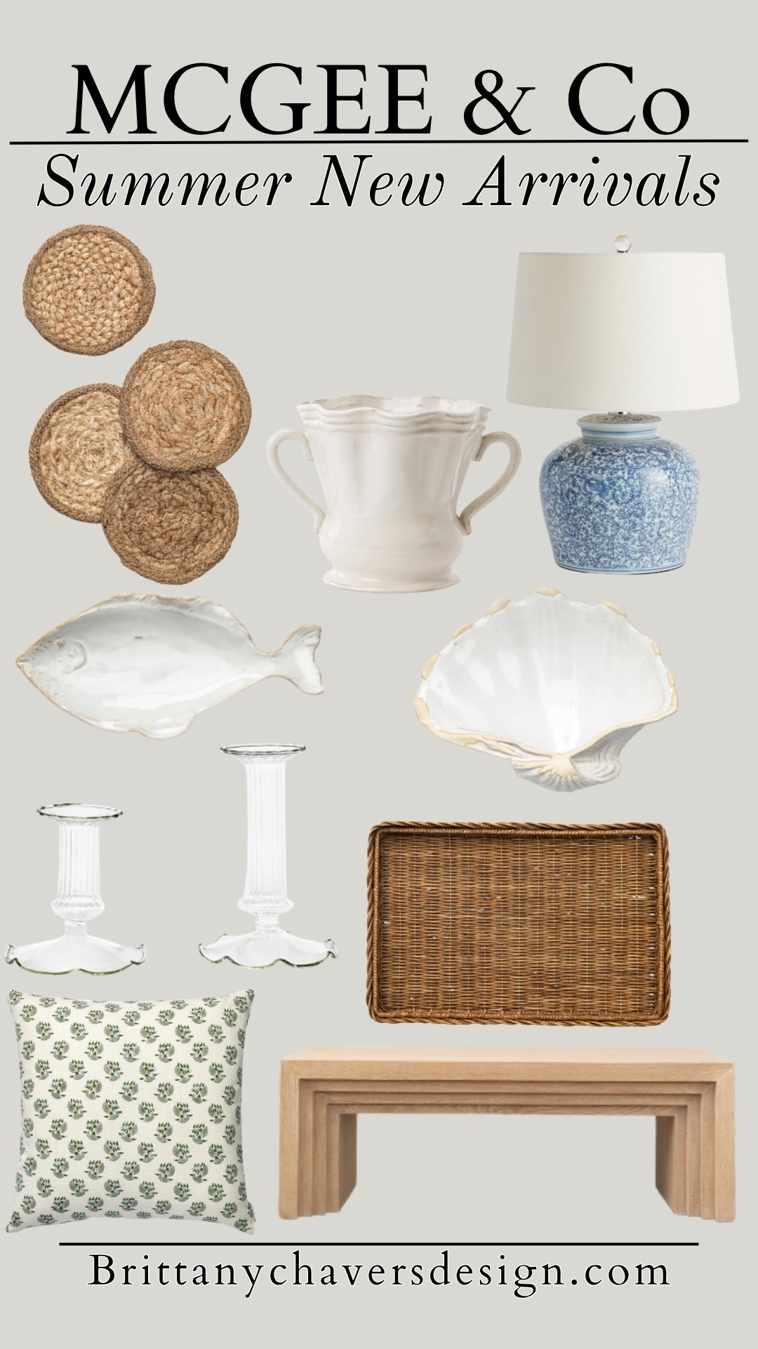 McGee & Co Summer Collection is here… these pieces are refreshing and just one of two will change your space for the whole summer! 

#LTKHome