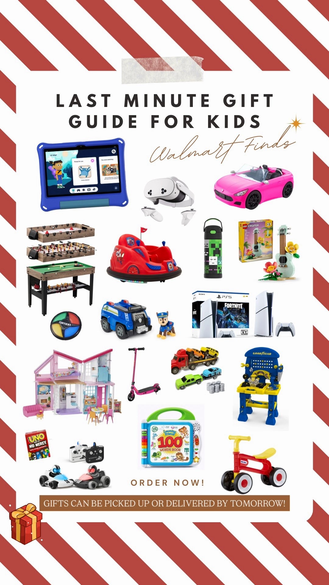 Last-minute gifts for kids! These holiday gifts from Walmart can be picked up or delivered by tomorrow! Most of these kids gifts are on sale! These holiday gifts are perfect for children, little boys, little girls, tweens, toddlers, and teenagers! 

#LTKKids #LTKHoliday #LTKGiftGuide