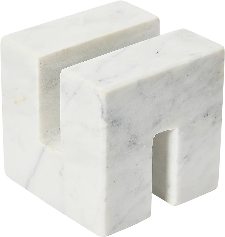 Creative Co-Op Contemporary Marble Cookbook Stand Décor, White | Amazon (CA)