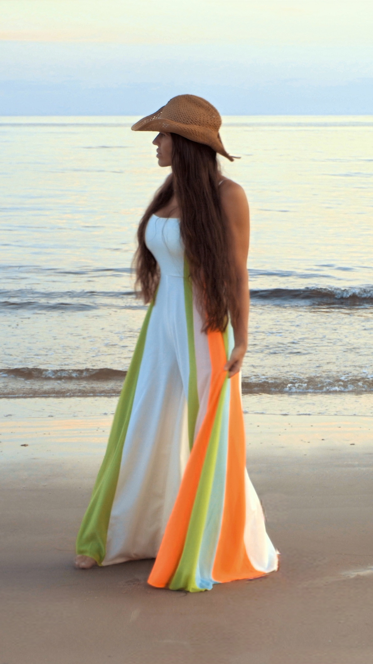 Channeling all the “Beautiful Things” vibes in this dreamy beach look. 🌊🌅

Wearing the AKIRA Mimi Colorblocked Scoop Neck Jumpsuit — it’s flowy, bold, and literally brightens up any room (or shoreline). I’m obsessed with the wide-leg fit and the soft stretch that moves with you.

Topped it off with the cutest handmade cowgirl hat from Etsy. Pastel pink florals, gold shimmer, and seashell details? Yes, please. 🤠💐

Perfect for worship nights, beach walks, or shooting your next cover (😉).

#LTKSummerEdit #LTKOver40 #LTKSeasonal