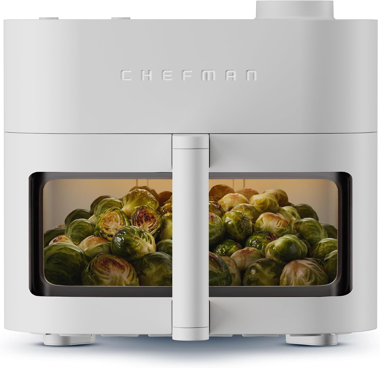 Chefman Crispinator Air Fryer 7-in-1 with 8 Qt Capacity, 450°F Max Temp & TurboFry Pro Technology for Fast, Even Results, Bake, Broil, Dehydrate, Viewing Window, Nonstick Ceramic-Coated Basket | Amazon (US)