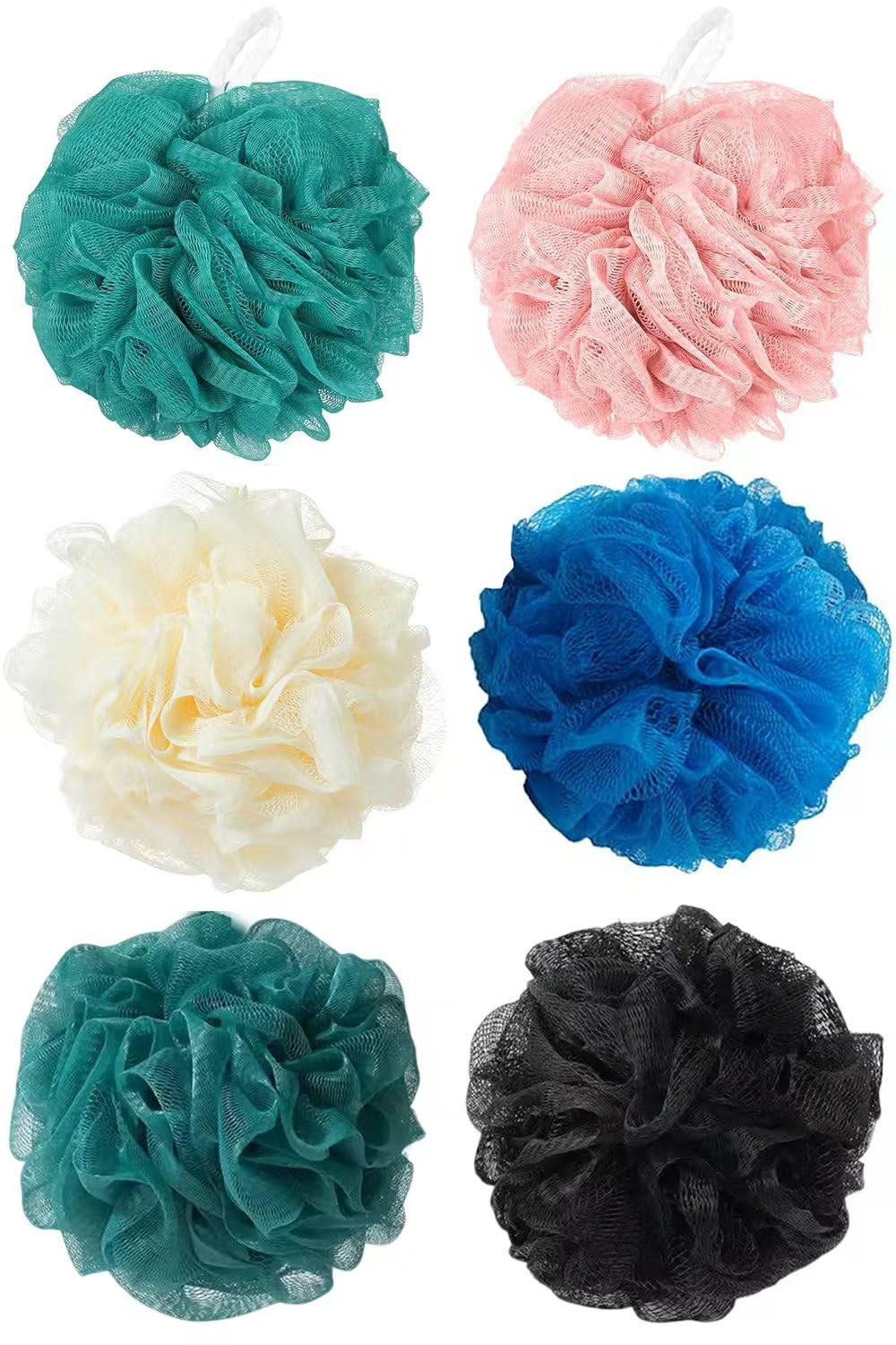 Loofah Sponge Shower Loofahs Bath Sponges Mesh Balls for Women Men Bathing Accessories Body Wash ... | Amazon (US)