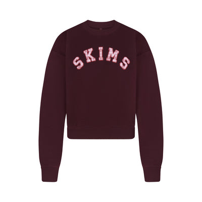 SKIMS Classic Crewneck | Red | 2XL | Cotton Fleece | SKIMS (US)