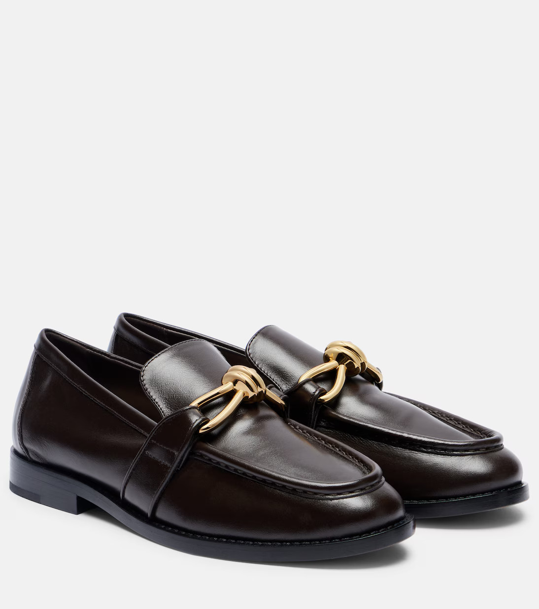 Astaire Knot leather loafers | Mytheresa (UK)