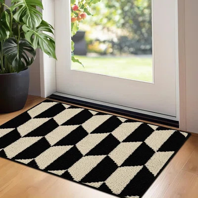 Indoor Doormat 20" X 32" Non-Slip Front Door Mats Outdoor Welcome Mat Washable Low Profile Indoor Door Mats For Entryway Floor Inside Back Doormats | Wayfair North America