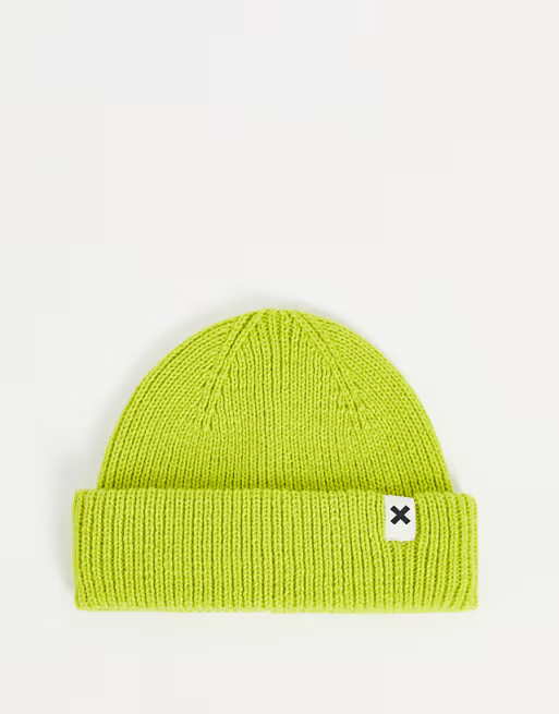 COLLUSION Unisex – Fischer-Strickmütze in Limettengrün | ASOS (Global)