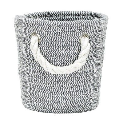 Coiled Rope Storage Bin Small Chevron - Cloud Island™ Gray | Target