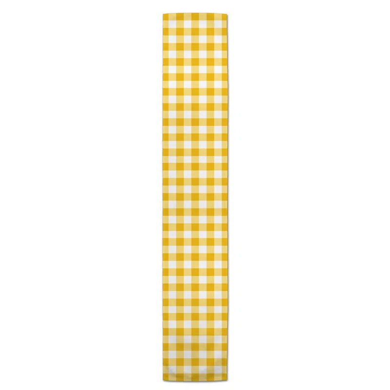 Minton Rectangle Checkered Polyester Table Runner | Wayfair North America