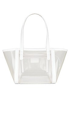 BY FAR Bar Tote in Transparent White from Revolve.com | Revolve Clothing (Global)