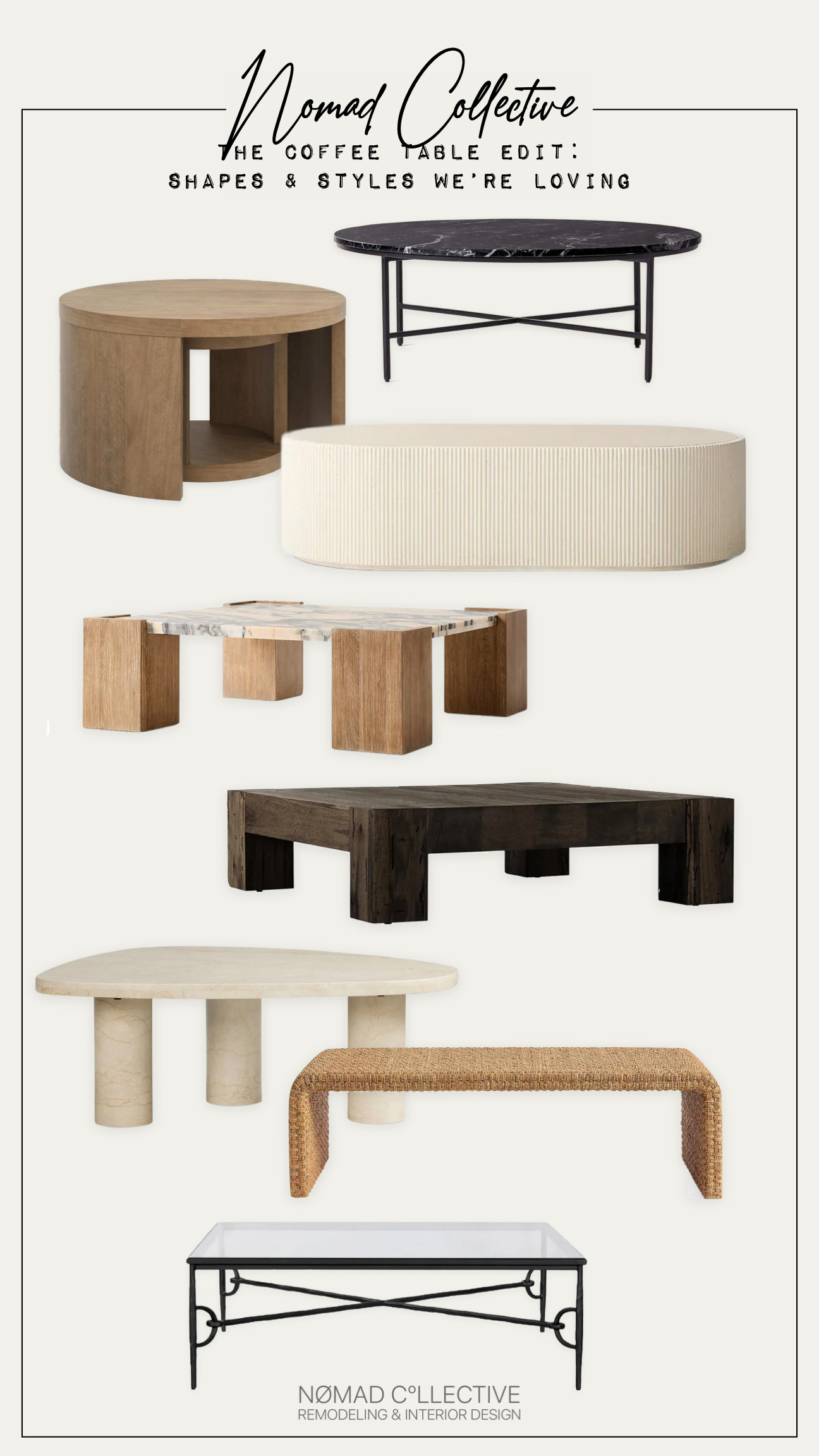 Shape, texture, and tone — the coffee table edit you didn’t know you needed. A curated mix from our favorite spots, all different but equally good. 

 #LTKHome #LTKStyleTip