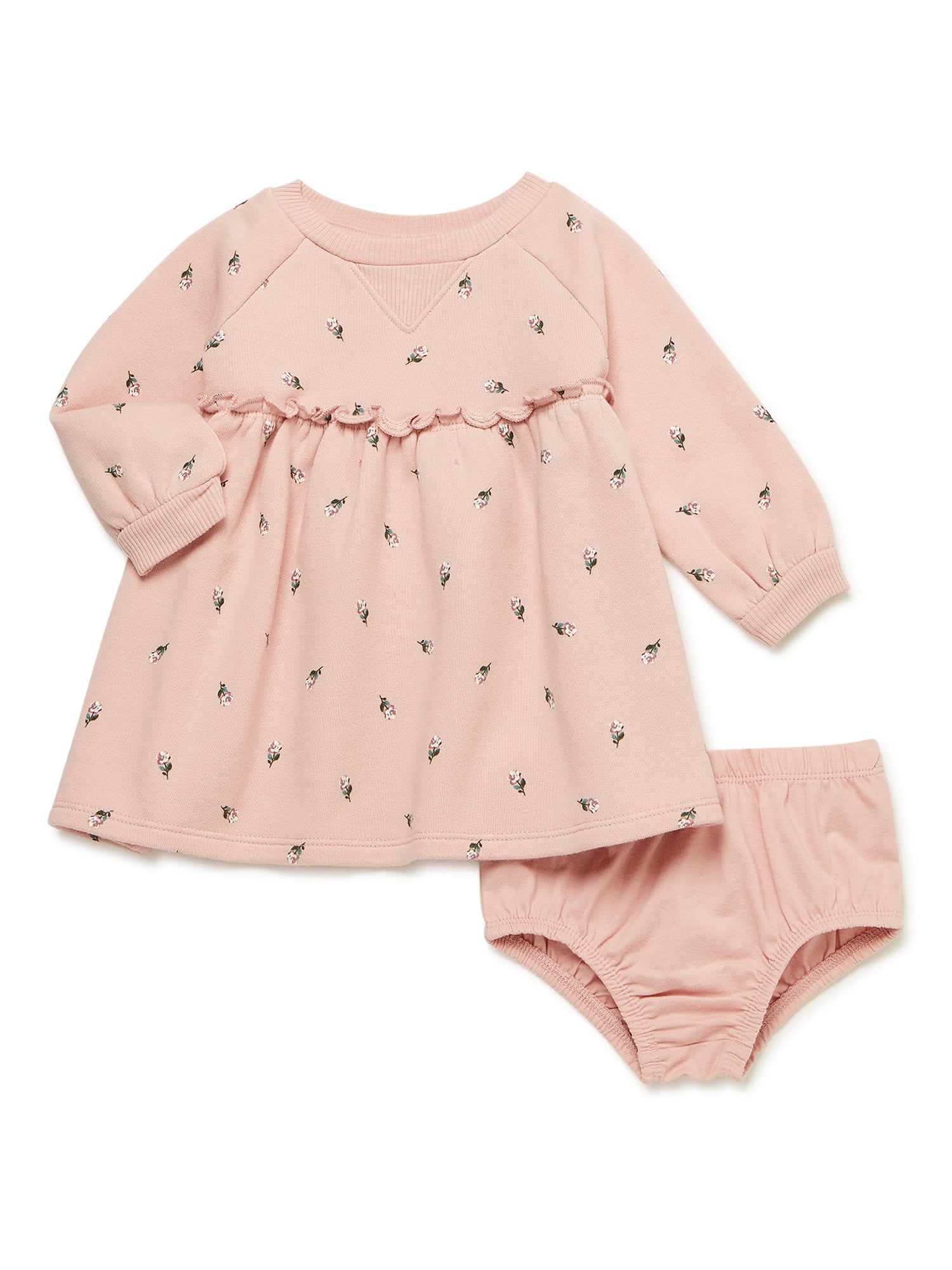 easy-peasy Baby Girl Print Dress, Sizes 0/3-24 Months | Walmart (US)