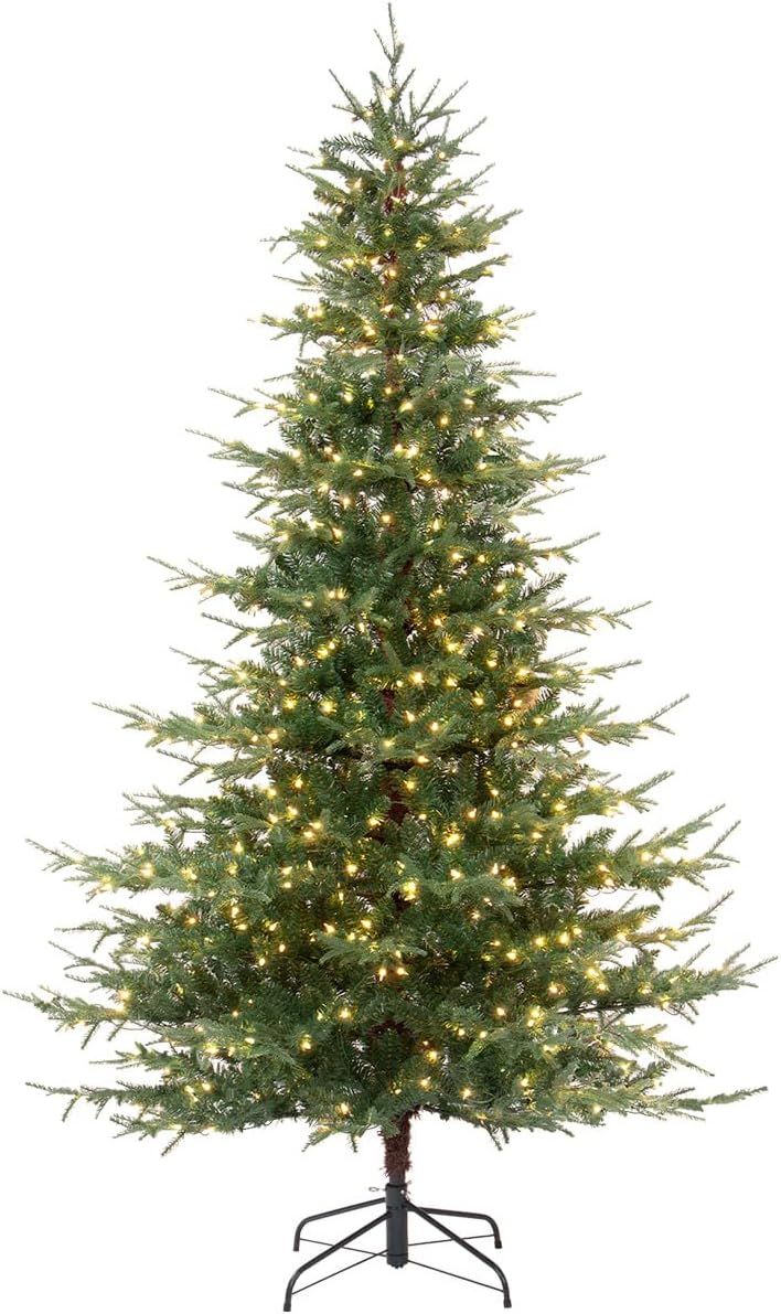 OasisCraft Pre-Lit Christmas Tree 6.5 ft Aspen Fir Artificial Christmas Tree with 500 Clear Light... | Amazon (US)