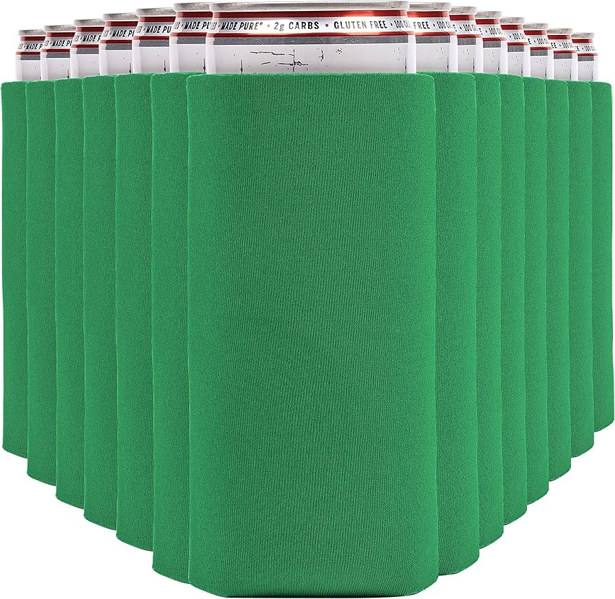 Slim Can Cooler Sleeves (14-Pack) Soft Slim Can Koolie for White Claw Seltzer & Slim Beer - HTV B... | Amazon (US)