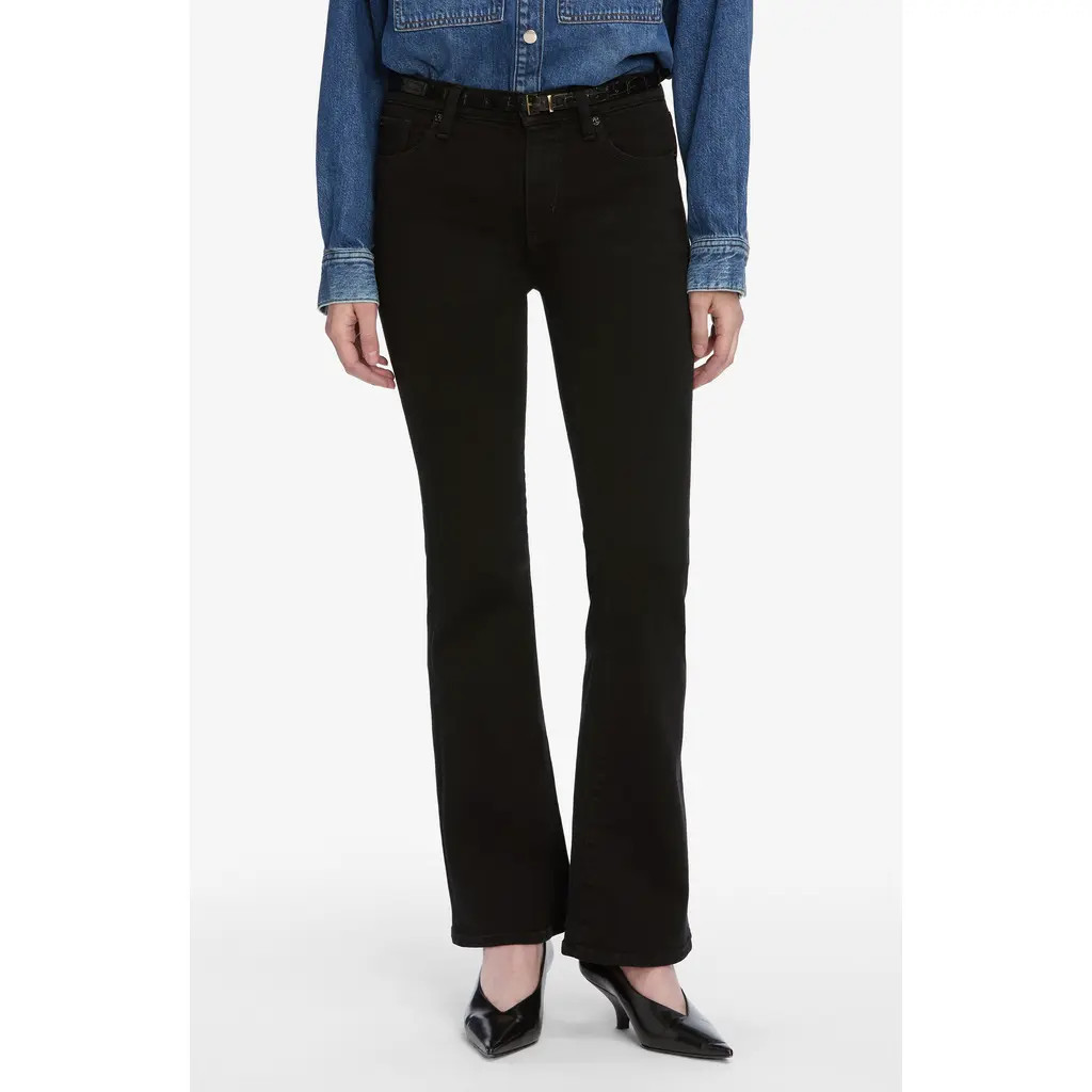 FRAME The Icon Flare Leg Jeans in Black at Nordstrom, Size 31 | Nordstrom