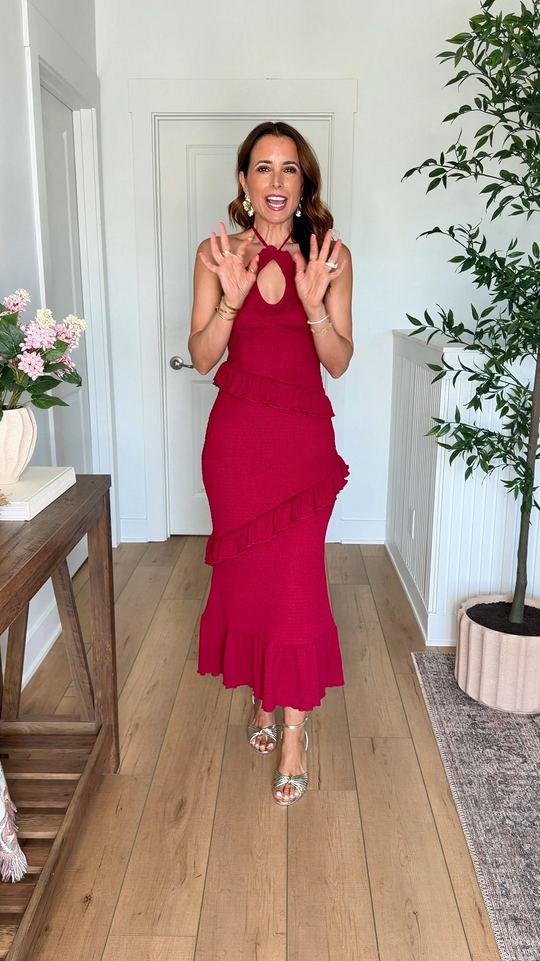 Amazon wedding guest dress in XS. Fall wedding guest. Winter wedding guest. Cocktail dress. Semi formal dresses. Midi dresses. Maxi dresses. Party dress. Party outfit. Date night dress. Wearing smallest size in each. Gold heels are TTS.

#LTKTravel #LTKWedding #LTKootd