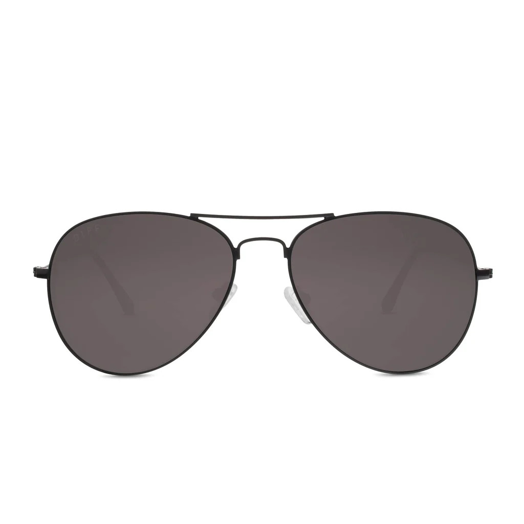 COLOR: black   dark smoke sunglasses | DIFF Eyewear