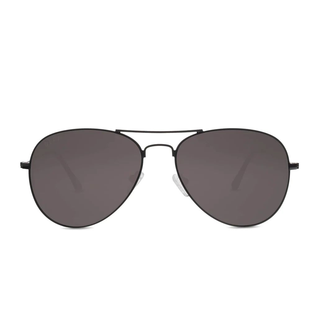 COLOR: black   dark smoke sunglasses | DIFF Eyewear
