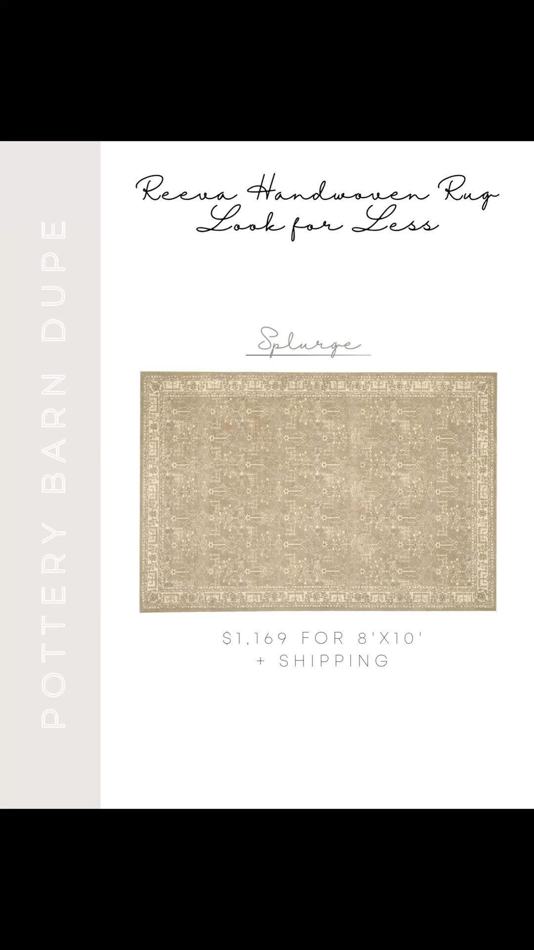 If you love the look of the Pottery Barn Reeva handwoven rug but not the price tag, these are the best look-for-less options I’ve found. Same gorgeous warm taupe and cream vintage inspired pattern, just way more budget friendly 🤍 Linking my favorites here so you can easily compare.

#LTKHome #LTKSaleAlert