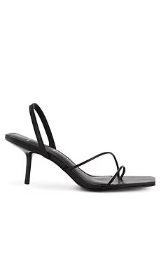 BLACK SUEDE STUDIO Iris 65 Mule in Black Nappa from Revolve.com | Revolve Clothing (Global)