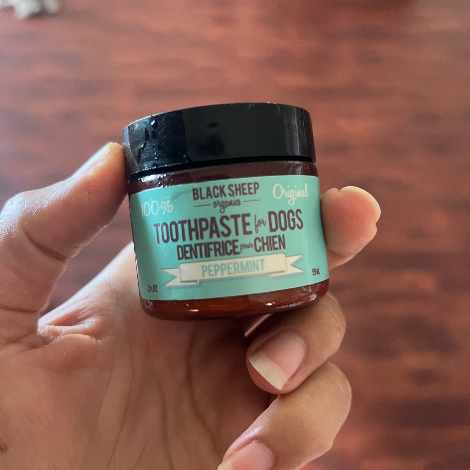 My favorite toothpaste for Moose! He loves it! 