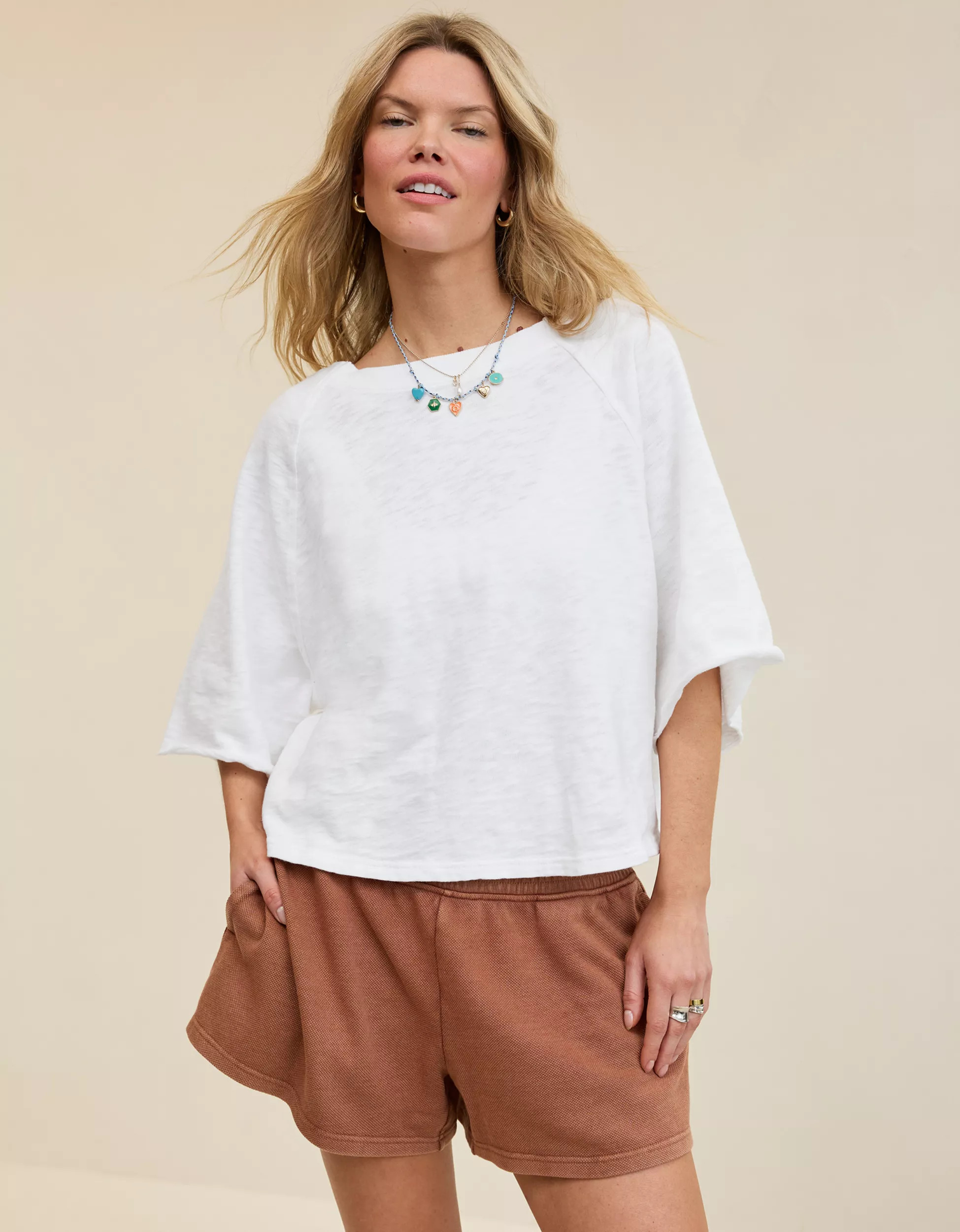 Aerie It's Casual Knit Slub T-Shirt | Aerie