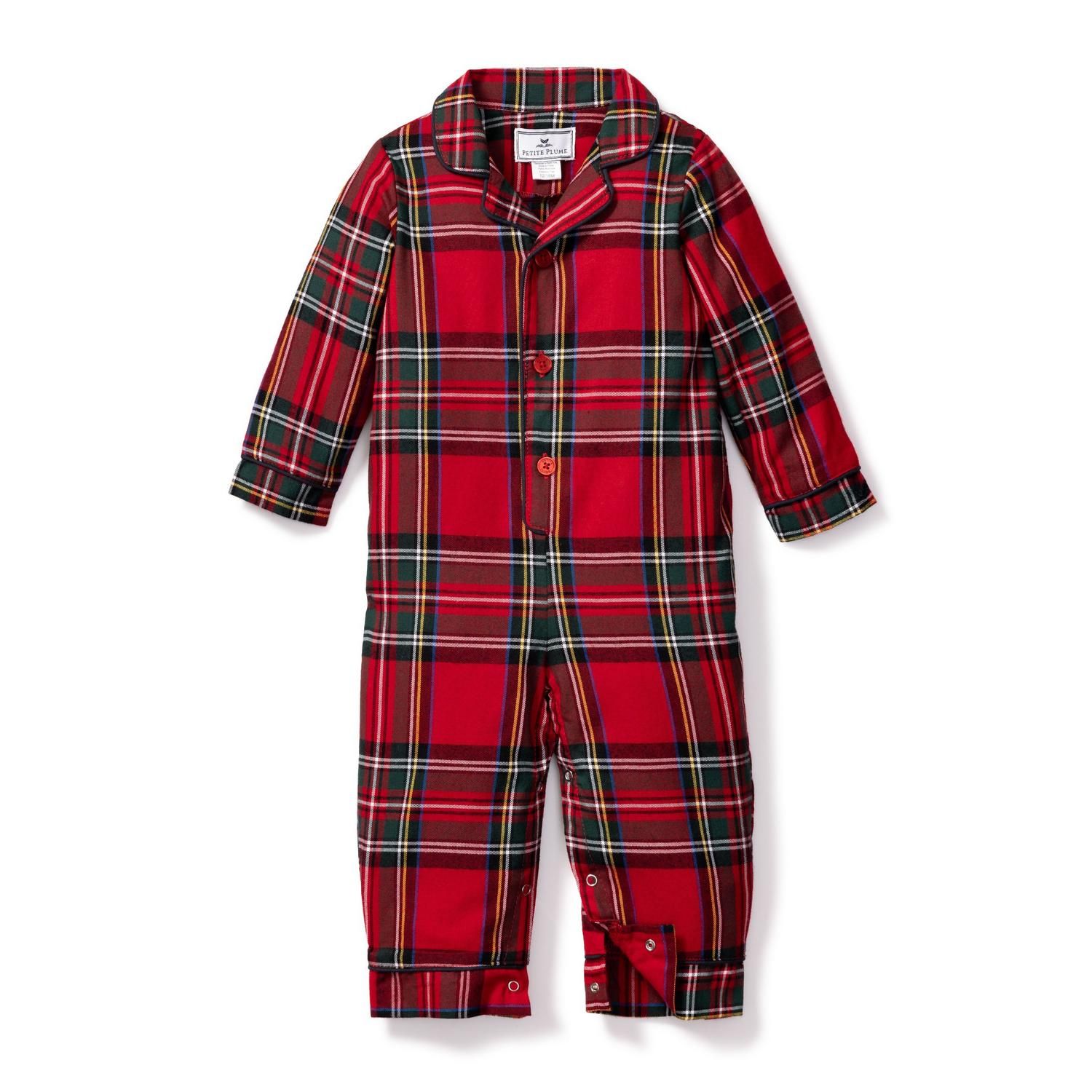 Petite Plume Baby Imperial Tartan Pajama Romper | Janie and Jack