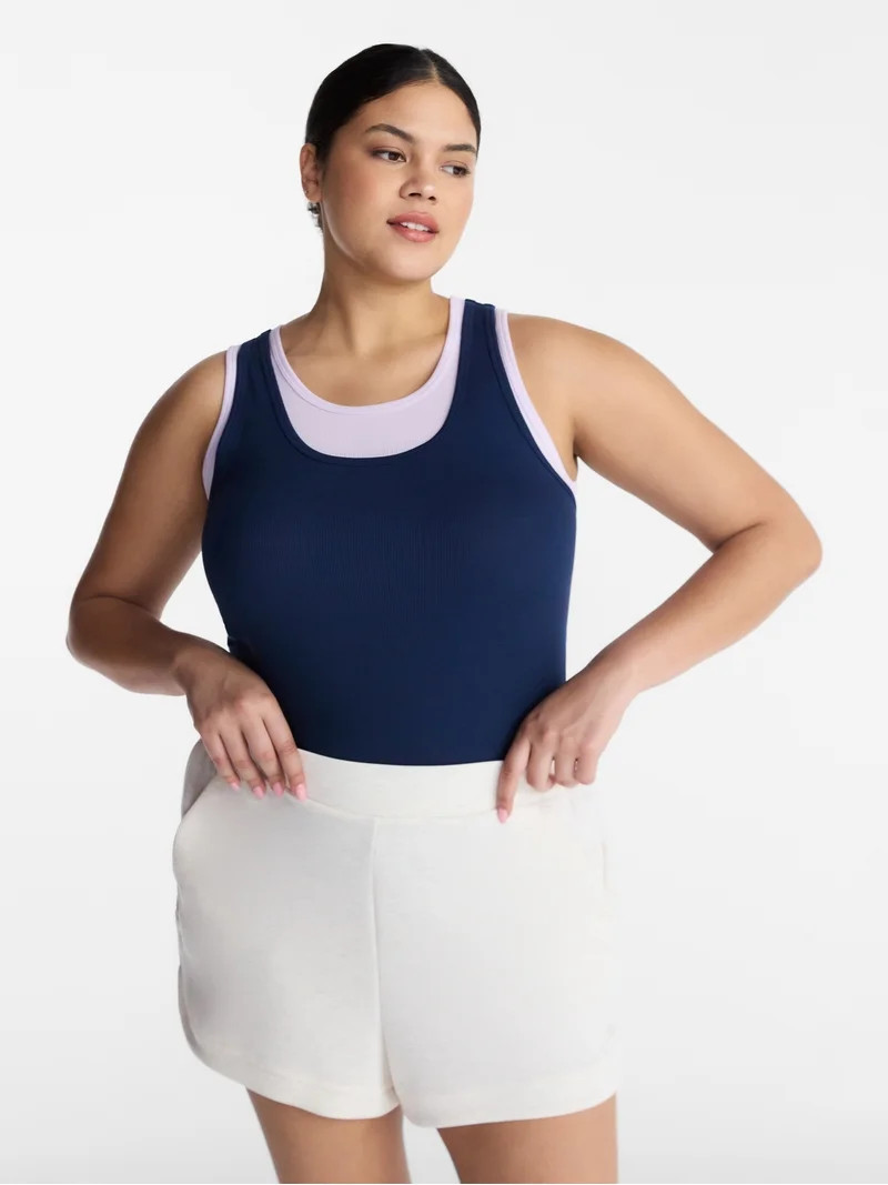 Avia Women's Double Layer Tank Top, Sizes XS-XXXL - Walmart.com | Walmart (US)