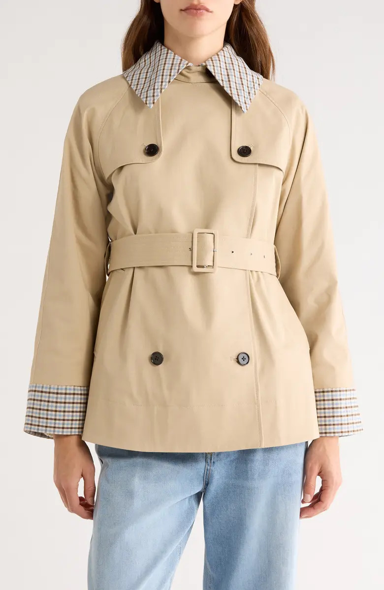 Lucien Belted Crop Trench Coat | Nordstrom
