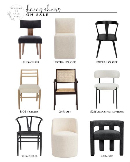 Dining chairs modern. Black dining chair white. Rattan dining chair. Upholstered dining chair white. Wooden dining chair black.


#LTKsalealert #LTKhome #LTKFind