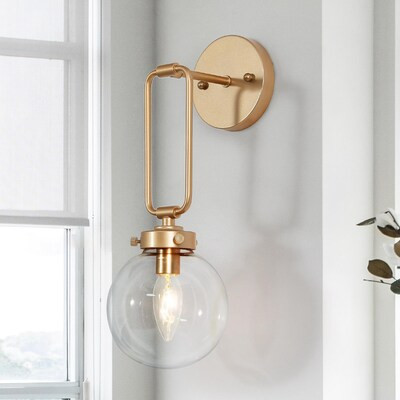 Uolfin 5-in W 1 -Light Matte Gold Wall Sconce Lowes.com | Lowe's