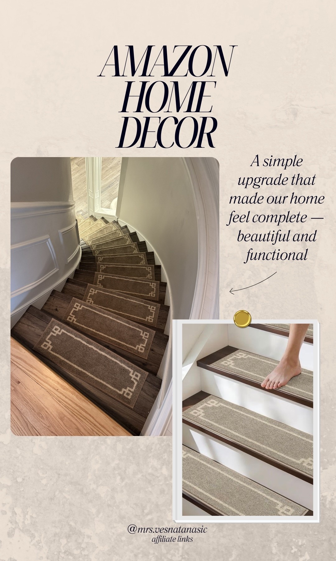 The stair detail everyone asks me about 🤍
Linked here


#LTKHome