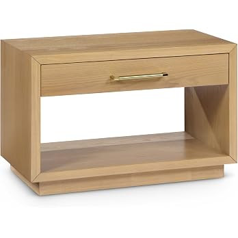 Meridian Furniture 872Oak-NS Avery Collection Modern | Contemporary Night Stand with Rich Natural... | Amazon (US)