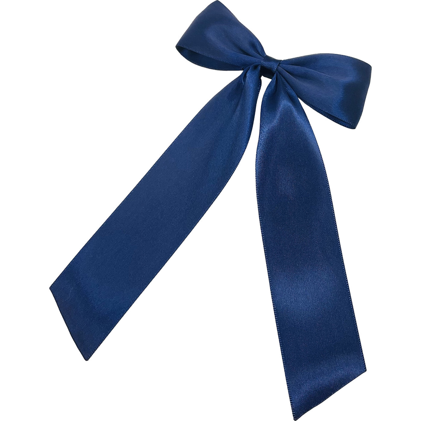 Satin Bow, Navy | Maisonette