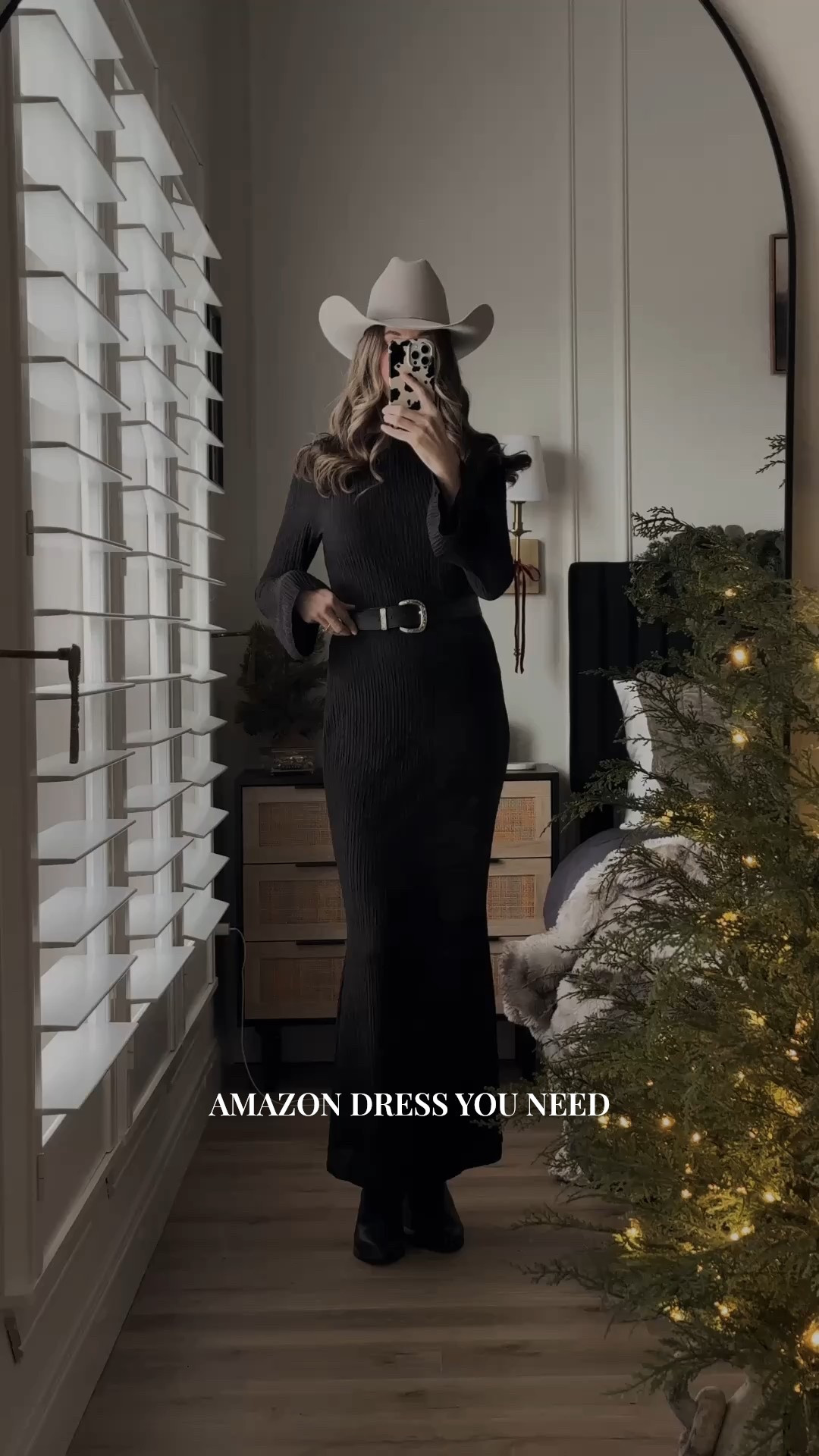 Black dress for family photos! Long sleeve maxi dress, high neck, wedding guest dress, fall dress, winter wedding dress 

#LTKTall #LTKgrwm #LTKootd