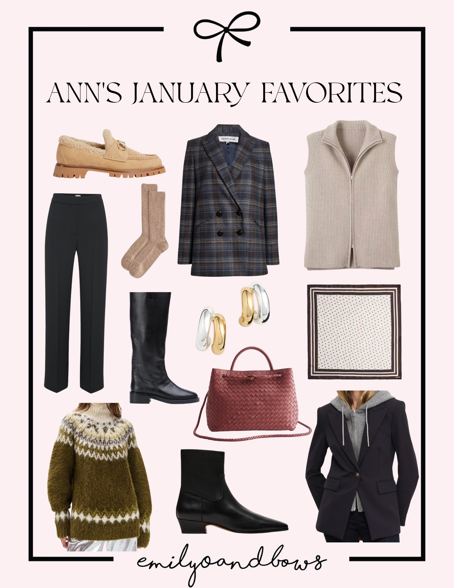 Ann’s January Favorites!
My mom curated a few of her favorite pieces she’s been loving and wearing this month—perfect for winter
