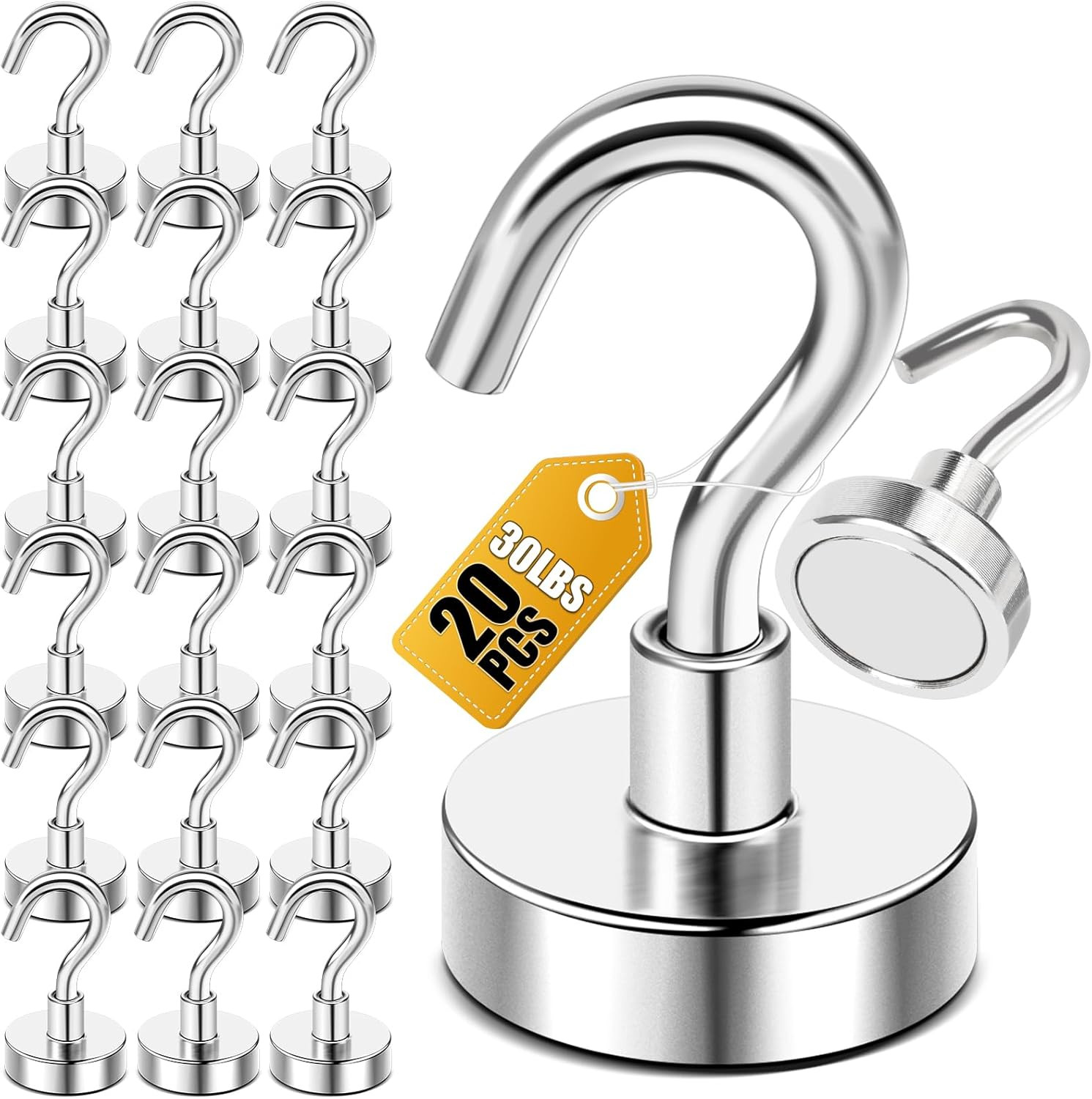 DIYMAG Magnetic Hooks, 30lbs+ Magnet Hook 2026 Cruise Cabin Ship Essentials Heavy Duty Strong Mag... | Amazon (US)