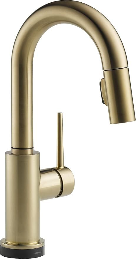 Delta Faucet Trinsic Touch Bar Faucet, Gold Bar Faucet, Bar Sink Faucet Single Hole, Wet Bar Fauc... | Amazon (US)