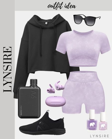 Chic and trendy purple workout set. For a healthier, and trendier you! 💜

#LTKfitness #LTKshoecrush #LTKtravel