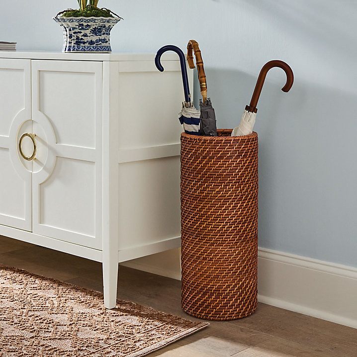 Piper Woven Umbrella Stand | Ballard Designs, Inc.