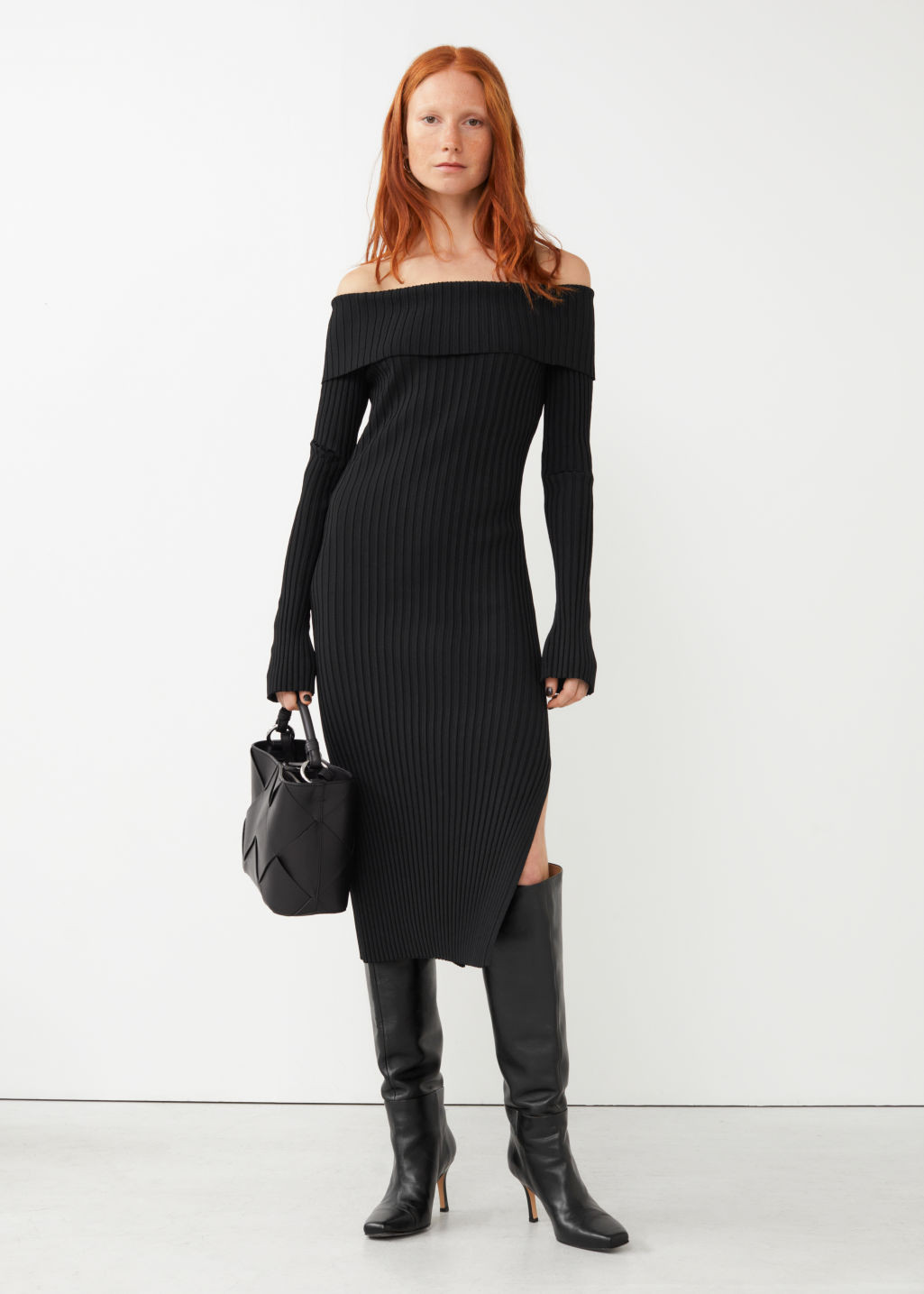 Layered Ribbed Midi Dress | & Other Stories US